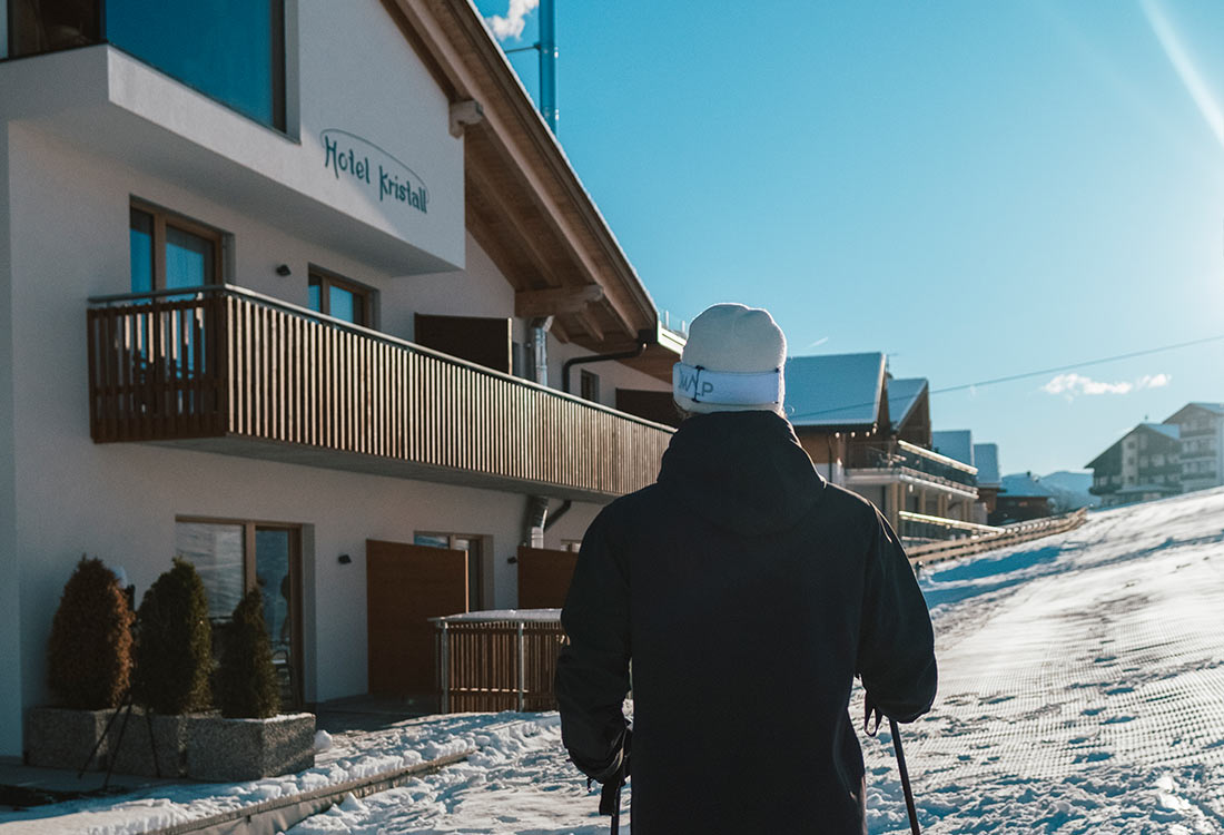 Il nostro hotel si trova direttamente sulla pista da sci!